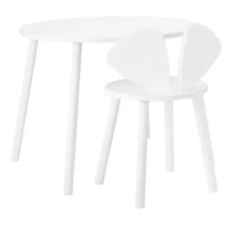 Nofred Mouse Schultisch Und Stuhl Im Set, Tisch 58 Cm, Stuhl 40 Cm, Wei