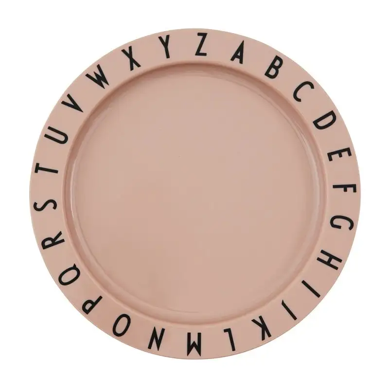 Design Letters Eat & Learn Teller Aus Tritan, Hellrosa