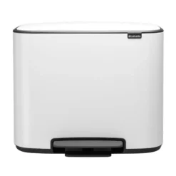 Brabantia Bo Pedal Bin 11 + 23 L, Weiß