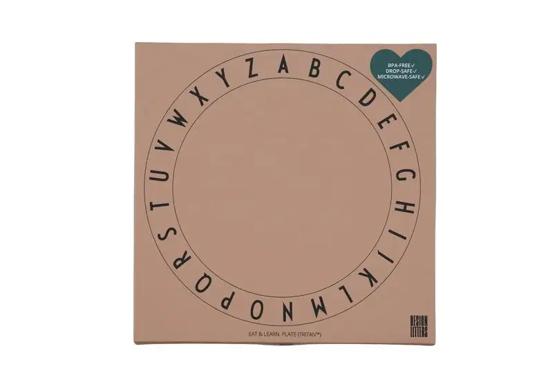 Design Letters Eat & Learn Teller Aus Tritan, Hellrosa – Bild 2