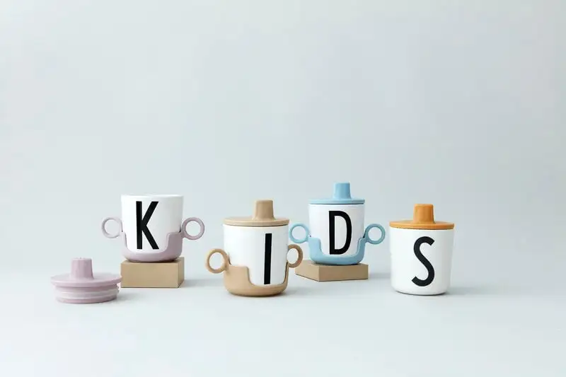 Design Letters Trinkdeckel Für Kinderbecher, Beige – Bild 3
