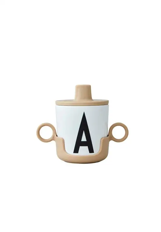 Design Letters Trinkdeckel Für Kinderbecher, Beige – Bild 2