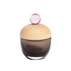 Katriina Nuutinen Kasten Lyyli, Klein, Rauchgrau - Rosa