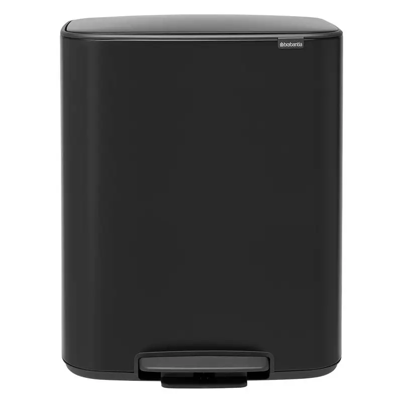Brabantia Bo Tretmülleimer 60 L, Mattschwarz