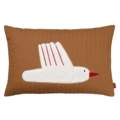 Ferm LIVING Bird Kissen, Gesteppt, 40 X 60 Cm, Zuckertang
