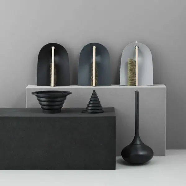 Normann Copenhagen Kehrschaufel Und -besen, Schwarz – Bild 2