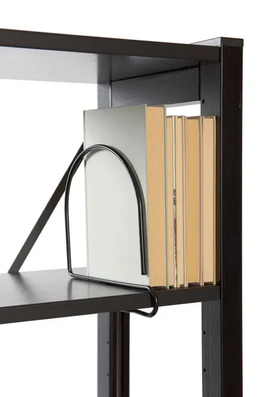 Lundia Wire Buchstütze, Rund, Schwarz – Bild 2