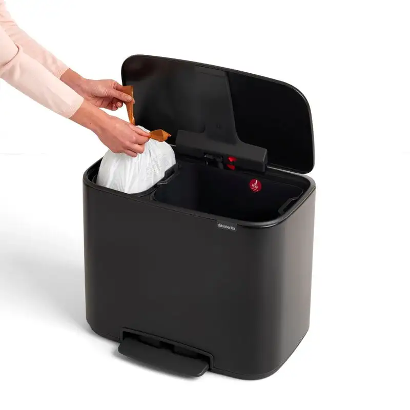 Brabantia Bo Pedal Bin 11 + 23 L, Mattschwarz – Bild 4