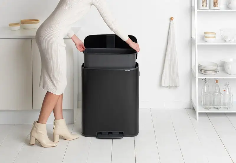 Brabantia Bo Tretmülleimer 60 L, Mattschwarz – Bild 5