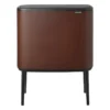 Brabantia Bo Touch Bin 11 + 23 L, Mineral Cosy Brown