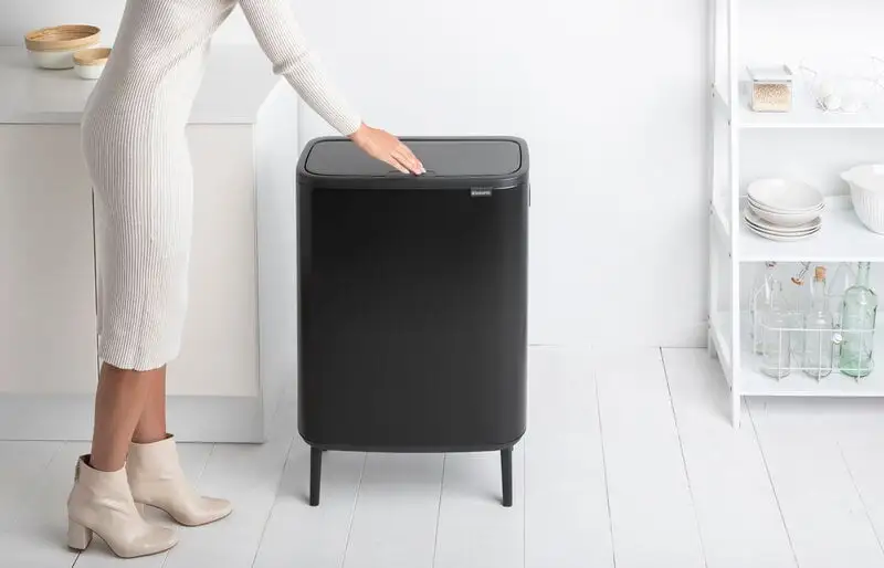 Brabantia Bo Touch Bin Hi, 2 X 30 L, Schwarz – Bild 2