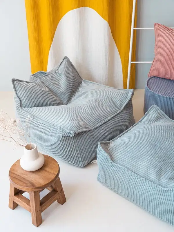 Wigiwama Square Hocker, Pfefferminzgrün – Bild 3