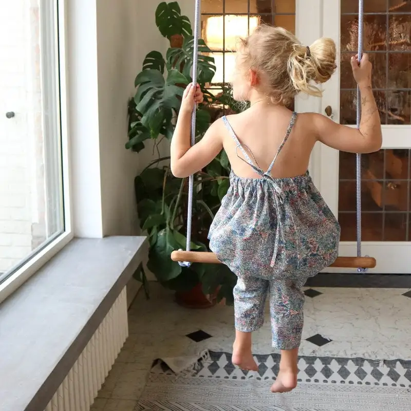 Lillagunga Bone Trapez, Eiche - Schwarzes Seil – Bild 6