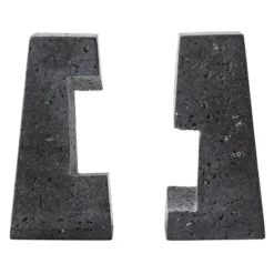 Menu Converge Buchstützen, Lavastein