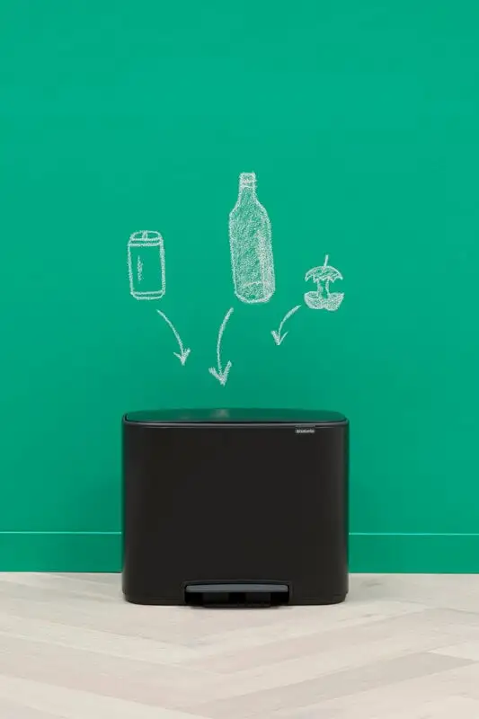 Brabantia Bo Pedal Bin 11 + 23 L, Mattschwarz – Bild 2