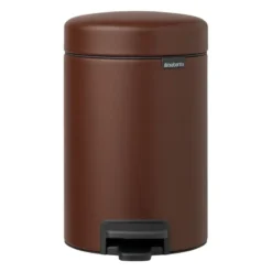 Brabantia NewIcon Treteimer, Mineral Cosy Brown